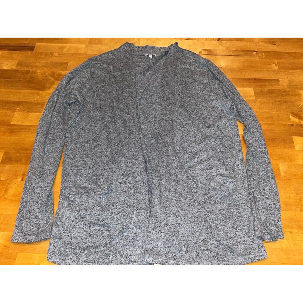 Women’s Muselooks Brand Lightweight Oversized Sweater Cardigan Blue/Gray Size La